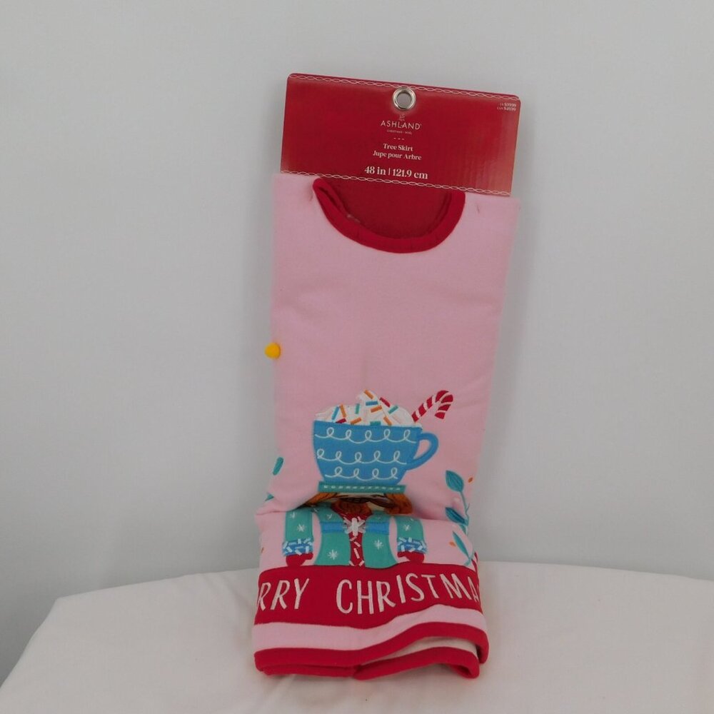 Ashland Nutcracker Merry Christmas Tree Skirt Multicolor 48" Hot Chocolate New - Picture 2 of 6